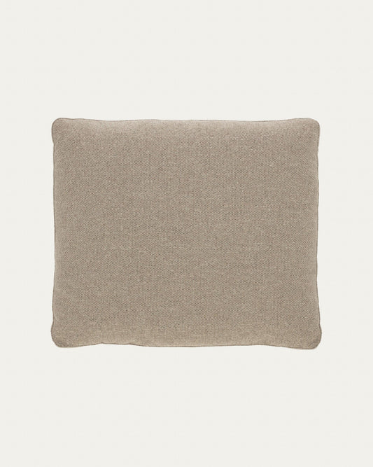 Block pillow in beige, 50 x 60 cm
