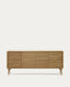 Lennon chest of drawers in oak wood and veneer with 3 doors and 3 drawers, 200 x 86 cm FSC MIX Credit