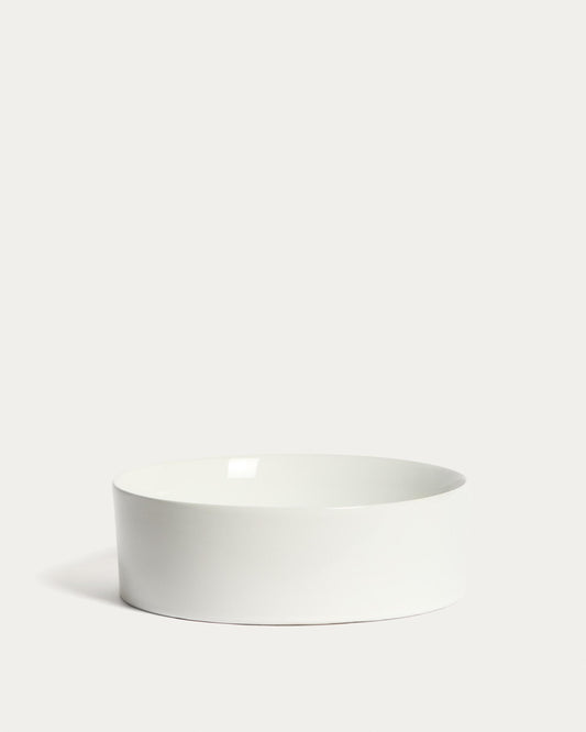 Ovara sink on top in white glazed ceramic Ø 36 cm