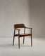 Fondes chair in solid oak with a walnut finish FSC Mix Credit