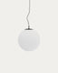 Brisia metalna plafonska lampa sa crnim finišem i 1 mat staklenom kuglom Ø50cm