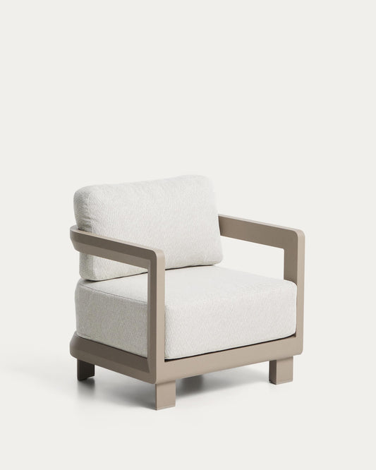 Armchair Nerano for outside made of aluminum, talp