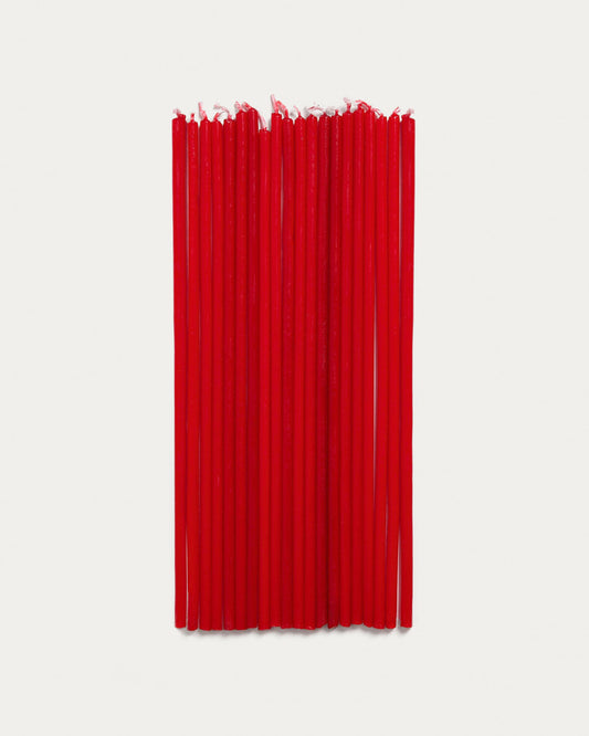 Solvin set of 20 red candles