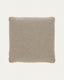 Block pillow in beige, 60 x 60 cm