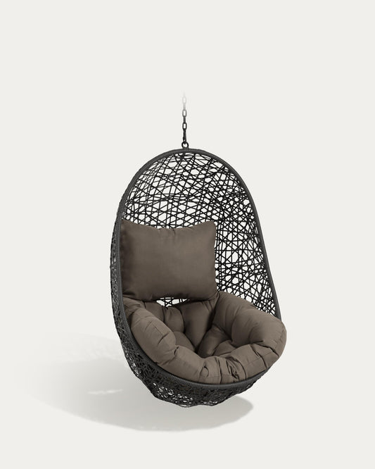 Florina hanging chair in dark gray