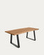 Alaia table in solid acacia wood with natural finish, 180 x 90 cm