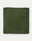 Block cushion made of green wide corduroy, 60 x 60 cm