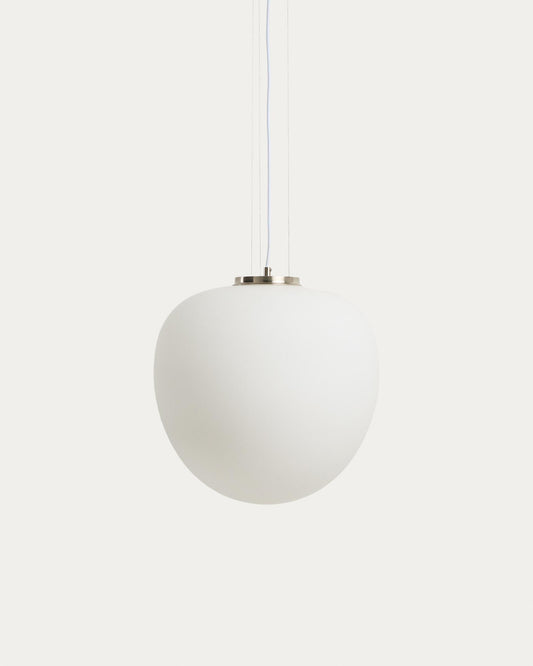 Ardali chandelier made of smoked glass and steel with a brushed finish Ø25 cm