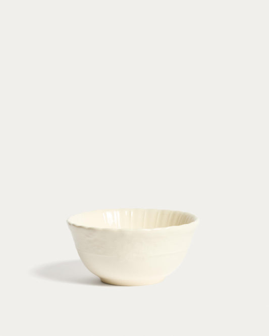 Varla ceramic bowl in beige color