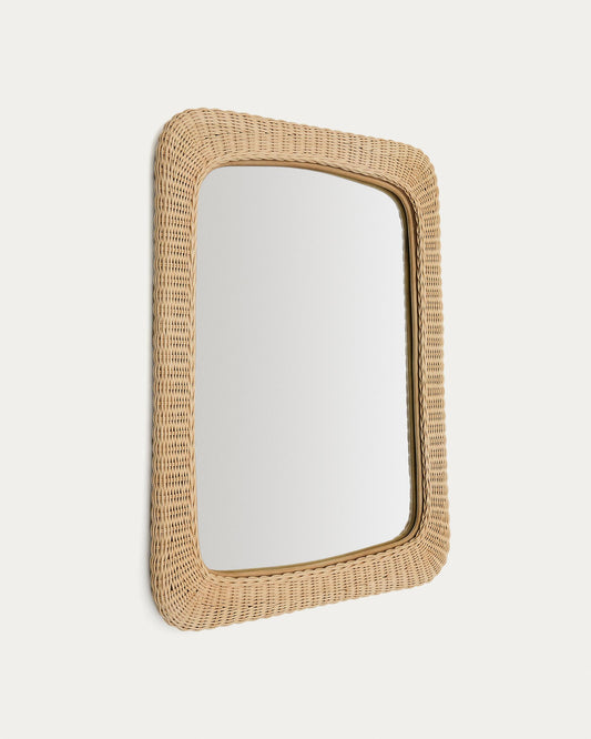 Zilna rattan mirror 58 x 79cm