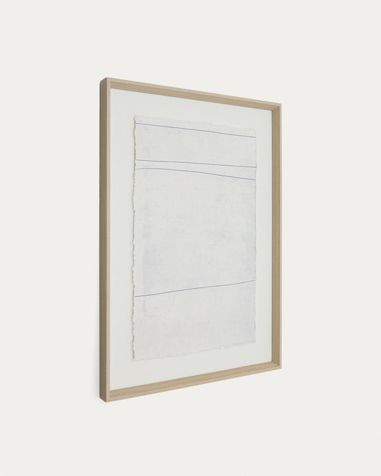 Durkan white painting on recycled paper 50 x 70cm
