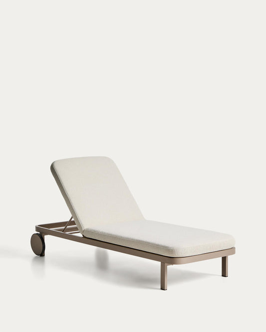 Lounger Kionia made of aluminum in topo color