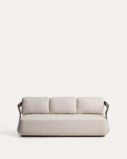Tamaris sofa made of aluminum, brown 217 cm