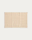 Merade cotton bathmat with yellow stripes 50 x 80cm