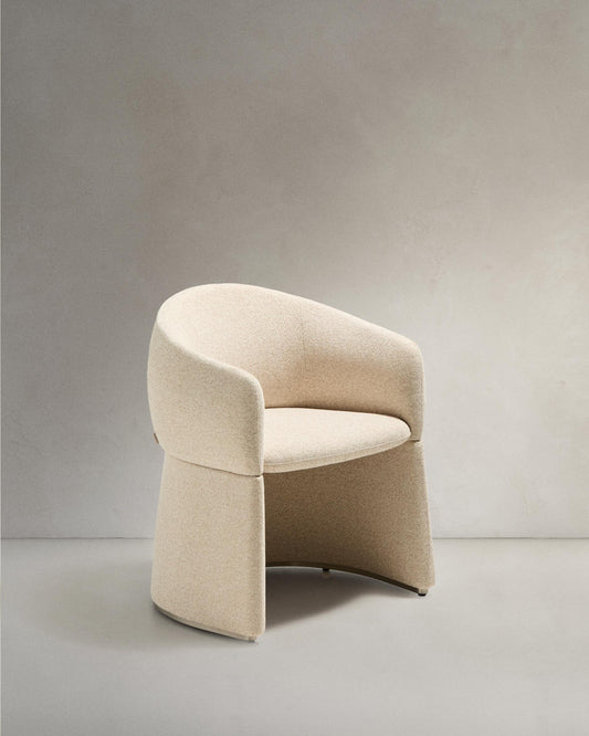 Bosca beige chenille chair