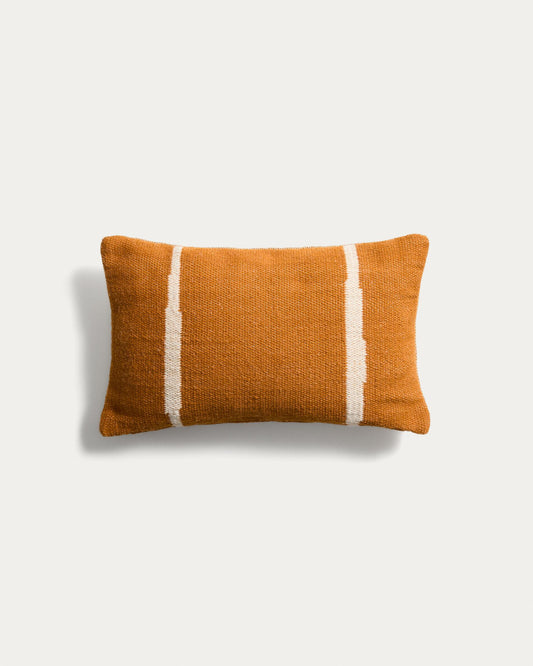 Daila cushion cover with Ikat graphic 100% PET orange 30 x 50 cm
