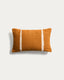 Daila cushion cover with Ikat graphic 100% PET orange 30 x 50 cm