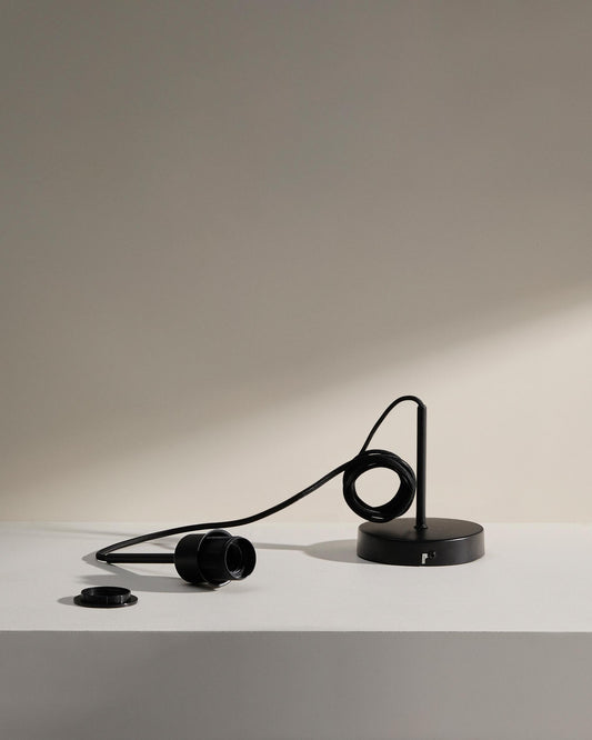 Mounting for Fulvia metal ceiling lamp with black finish 150 cm