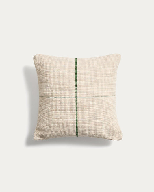 Cushion cover Atima 100% PET jacquard green 45 x 45 cm