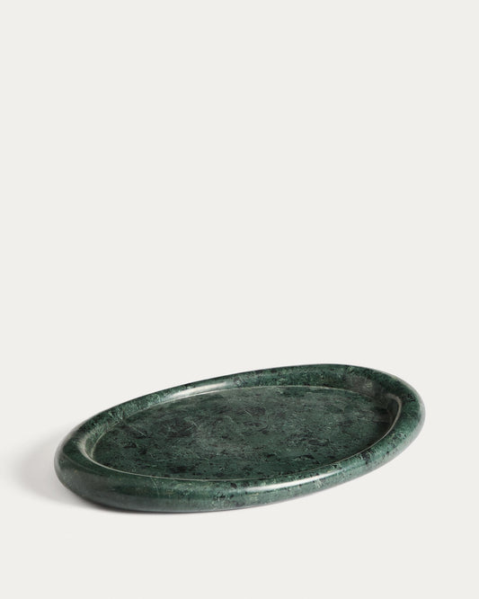 Lenorel green marble tray 43 x 28 cm