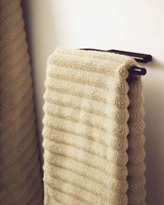Black metal Arely towel holder