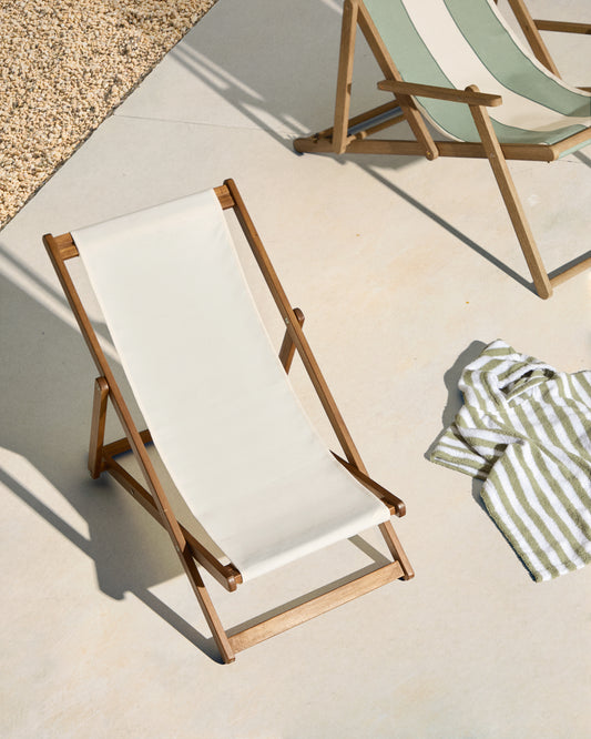 Adredna children's beige folding net made of FSC 100% solid acacia wood