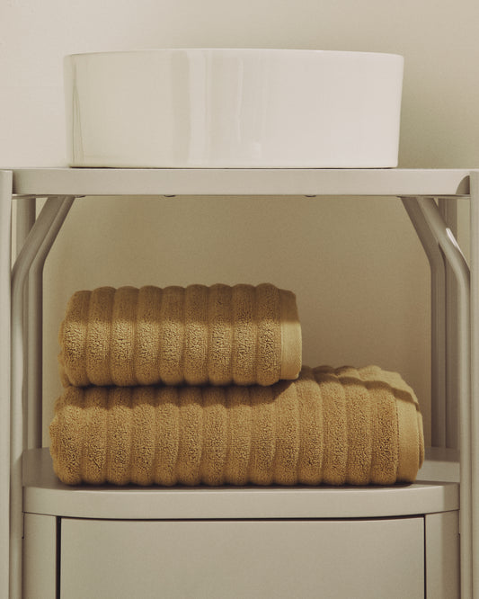 Navira 100% cotton light green hand towel 50 x 90cm