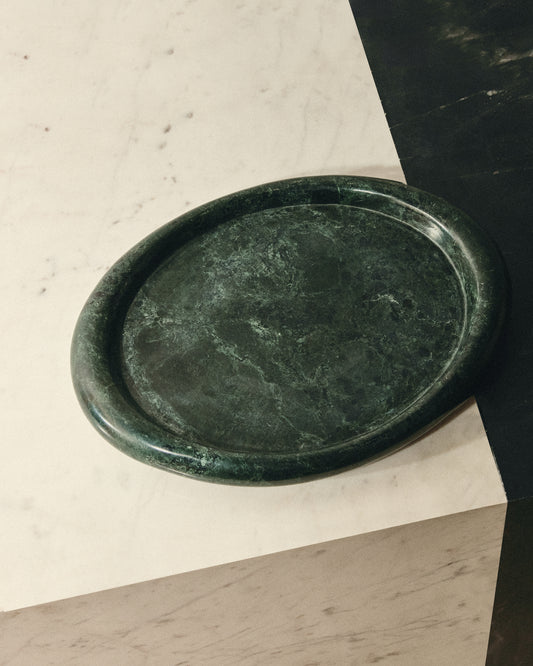 Lenorel green marble tray 30 x 23 cm