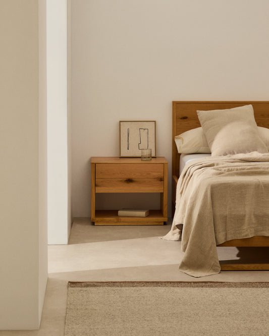 tandy beige 100% linen bed cover 90/135 cm