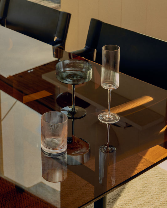 Koktel čaša Eluria od zelenoj stakla 31,5 cl