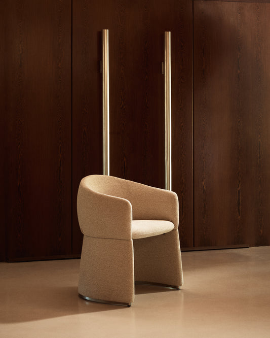 Bosca beige chenille chair