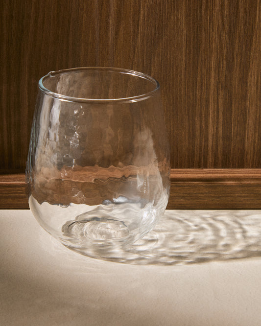 Sileia mug made of transparent recycled glass