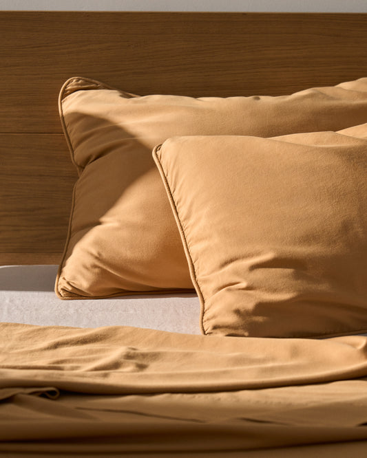 Set Sirale od 2 jastučnice 100% pamuk saten, oprani finiš, u boji bakra, 50 x 80 cm