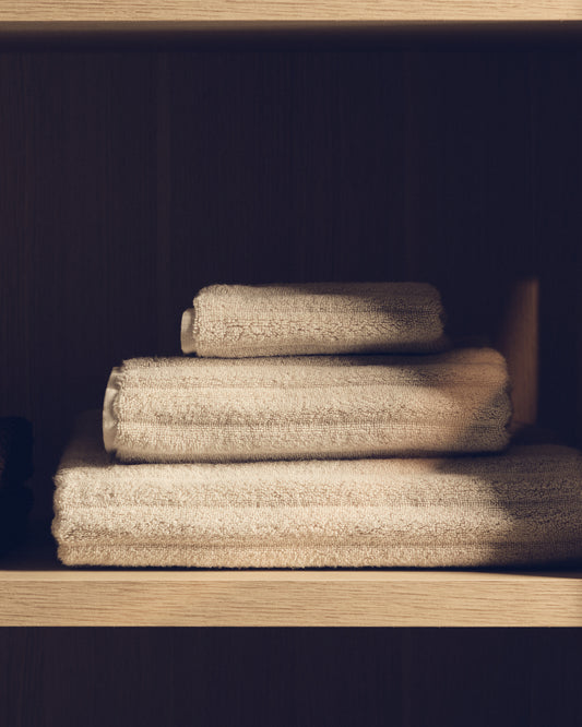 Navira 100% cotton beige hand towel 50 x 90cm