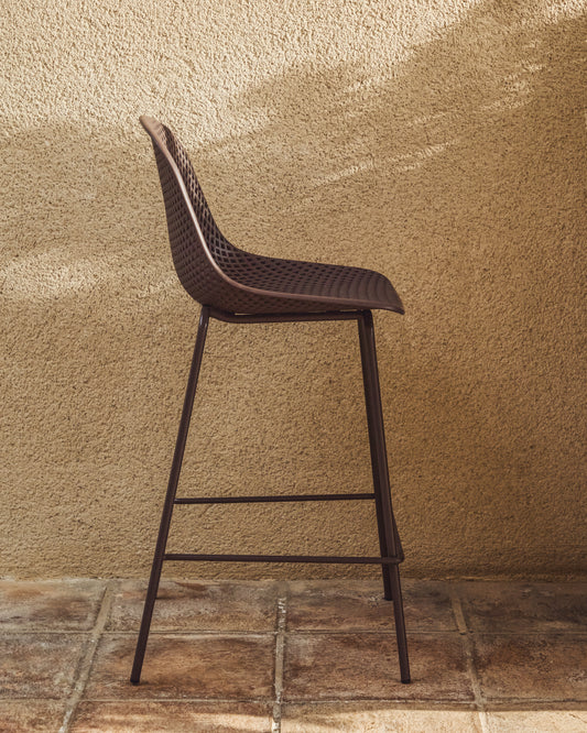 Stools for outdoor use Quinby brown 65 cm