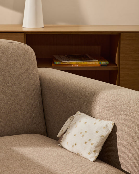 Olna toiletry bag made of 100% cotton with a sun print