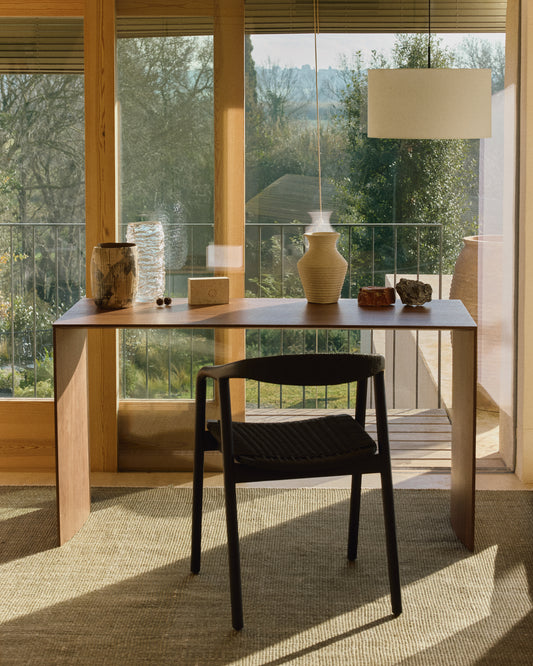 Pria vase made of macha paper beige 25 cm