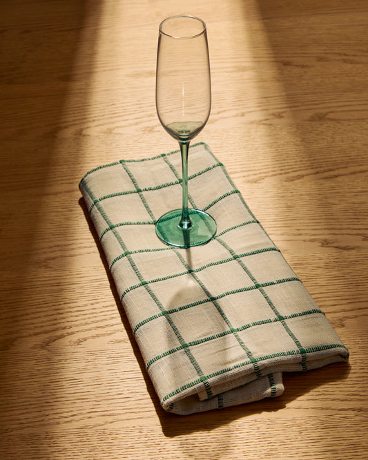 Glass for sparkling wine Irides from blue and transparent glass 24.5 cl