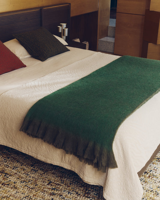 Zenti 100% cotton bedspread with double-sided zebra jacquard for bed 90/135 cm