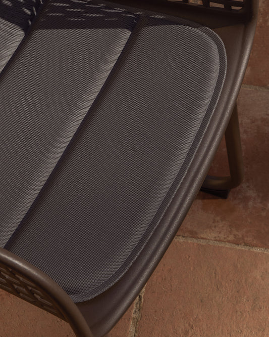 Chair cushion Sindera graphite 45 x 43 cm