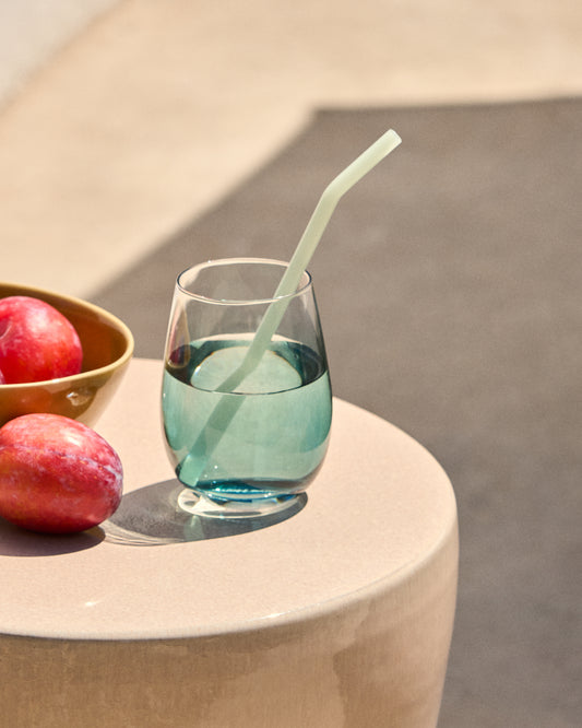 Micla set of 6 glass straws 10.5 cm