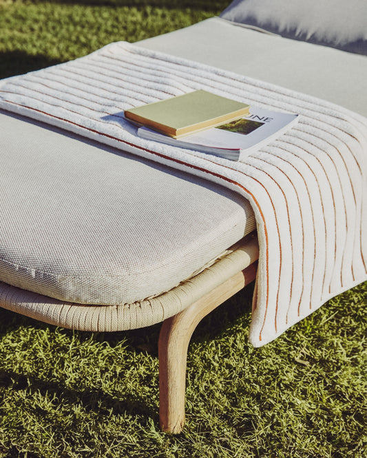 Dorane towel 100% cotton with orange stripes 100 x 150 cm