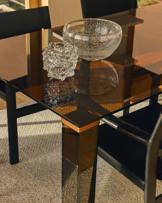 Vorma clear glass centrepiece Ø17.5cm