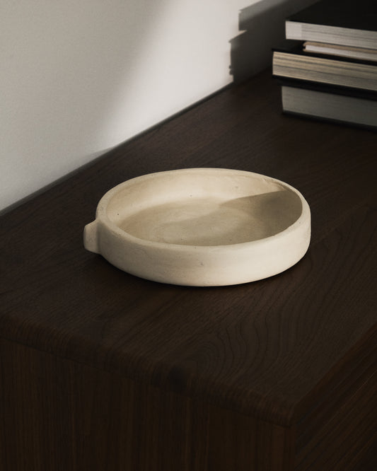 Mireni centralni dekorativni element od smese od papira u bež boji Ø 22,5 cm