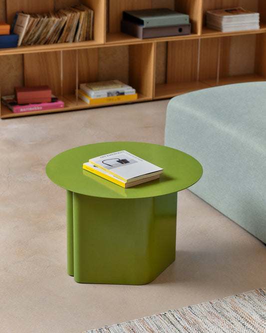 Arvin side table made of green iron Ø 55cm