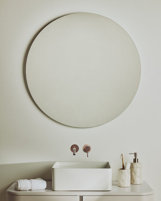 Donia round bathroom mirror Ø 80 cm