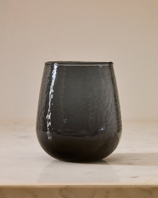 Sileia mug made of blue recycled glass