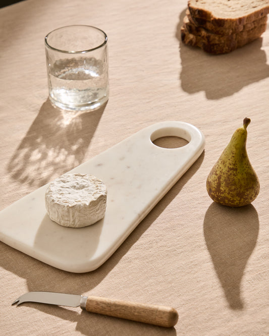 Zera white marble serving board