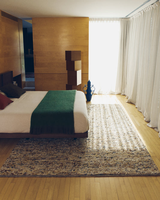 Elanis multi-colored carpet boucle made of wool 200 x 300 cm