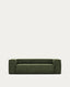 Blok trosed sofa od zelenog širokog sumota, 240 cm FSC Mik Credit